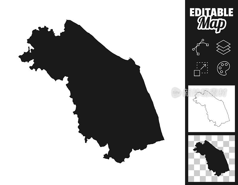 Marche maps for design。轻松地编辑